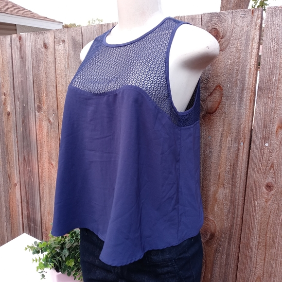 BSK Bershka Sleeveless Crop Blouse Size Large - Picture 3 of 9